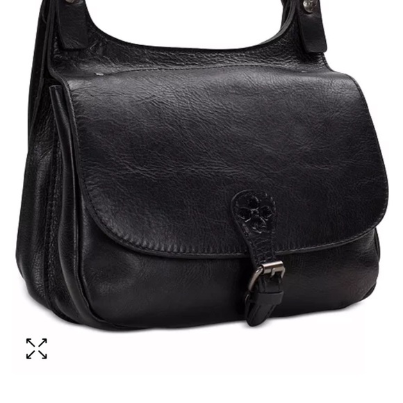 Patricia Nash Handbags - Patricia Nash black saddle bag, London Leather